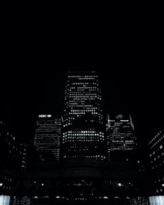 London city at night shot on iphone