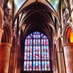 Interior of Gloucester Cathedral shot on an iPhone