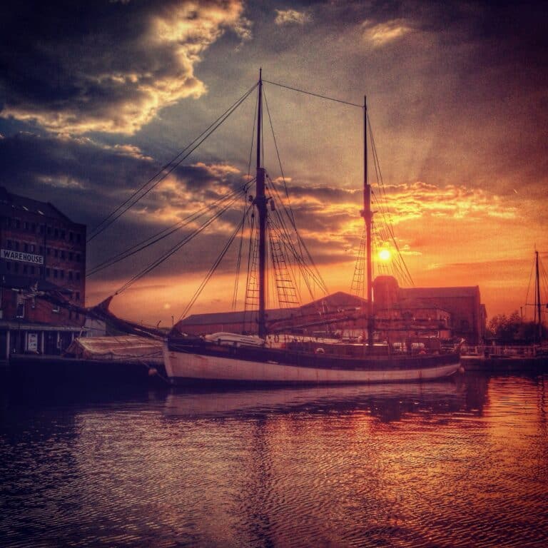 A sunset shot on an iPhone