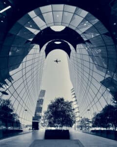 A flying plane shot on iPhone