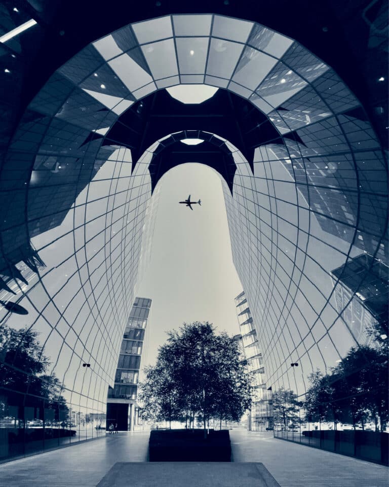 A flying plane shot on iPhone