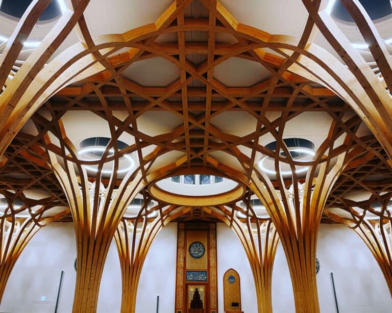 Cambridge Mosque Symmetry shot on iPhone