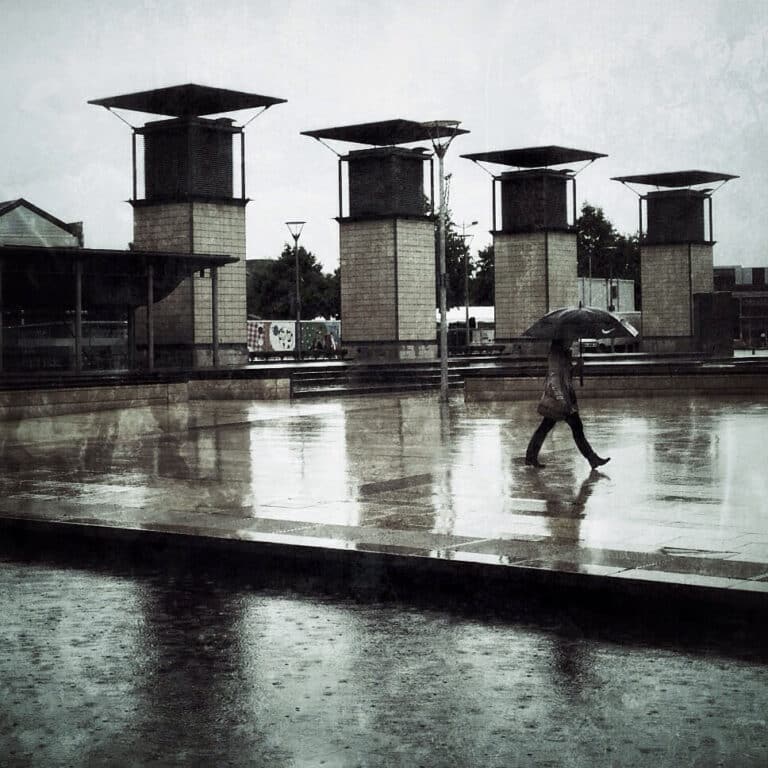 Walking in the rain