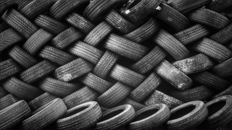 Pattern of Tyres shot on iPhone